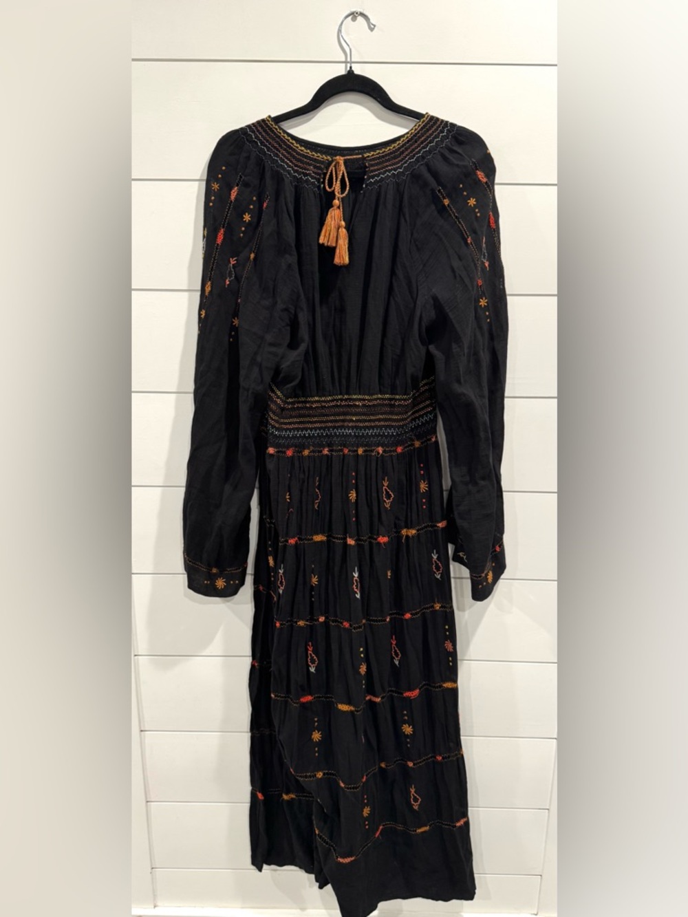 Doen black Joni embroidered maxi dress - Picture 6 of 11